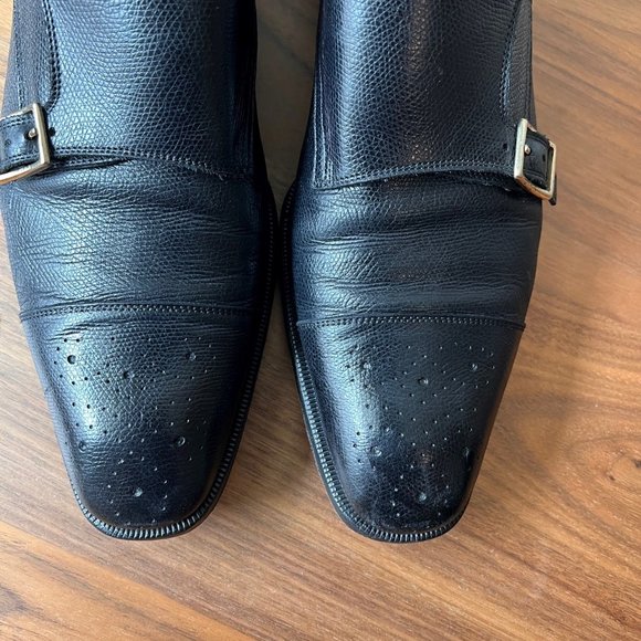 Tom Ford Double Monk Strap Shoes 10 TT (wide) Gianni Model - Picture 11 of 16